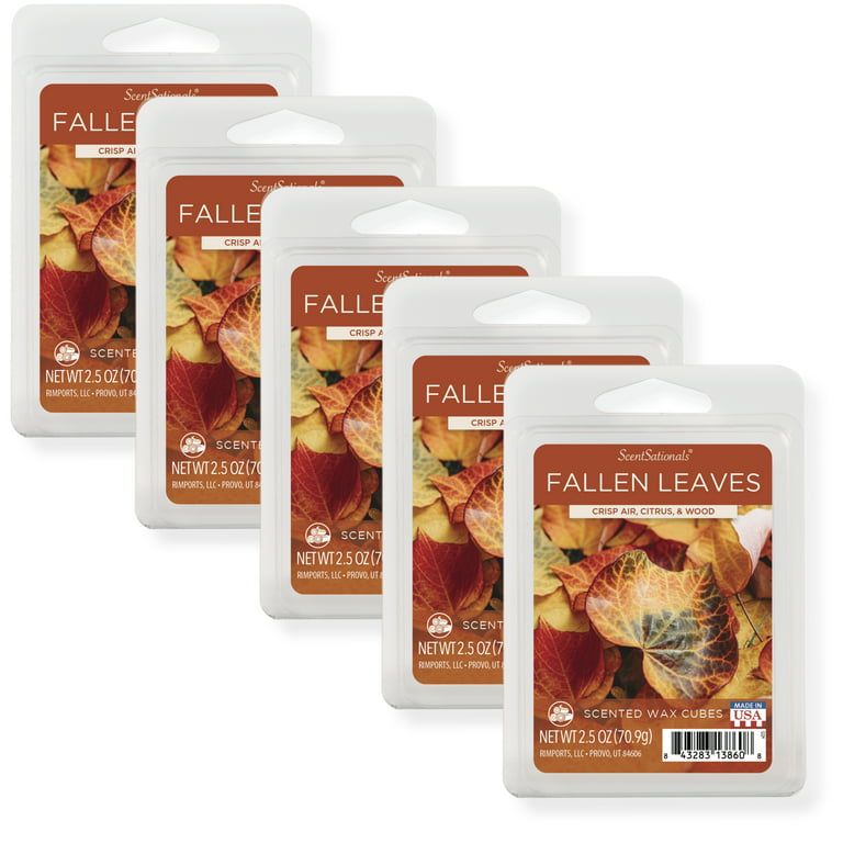 Fallen Leaves Scented Wax Melts, ScentSationals, 2.5 oz (5-Pack) 