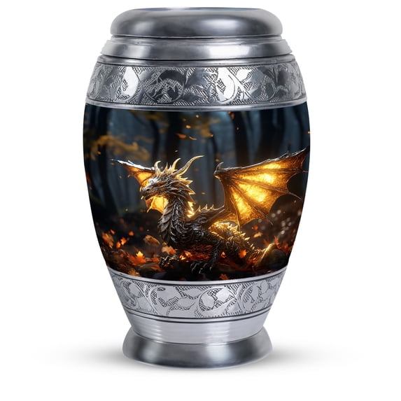 Fallen Leaves Urns For Small Human Ashes - Small Tribute Urn for Loved Ones - Elegant Keepsake for Ashes - Miniature Urn for Adults 3 Inch, 1 Pc