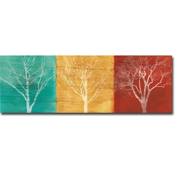 Fallen Leaves by Stephane Fontaine Premium Gallery-Wrapped Canvas Giclee - Ready to Hang - Large, 14 x 42 x 1.5 in.