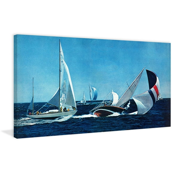 "Fallen Sail" Painting Print on Wrapped Canvas