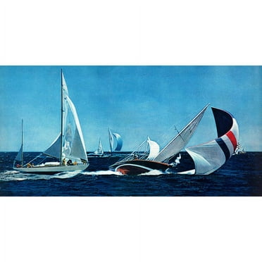 "Fallen Sail" Painting Print on Wrapped Canvas