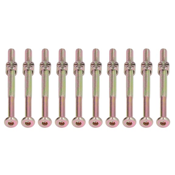 Falleo Clearance 10 Sets Baby Bed Crib Screw M6 Galvanized Stainless Steel Hex Socket Head Cap Screws Hardware Kit for FurnitureM6x80mm