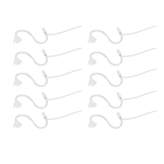 Falleo Clearance 10PCS Hearing Device Sound Tube Magnify Sound Compact Plastic Replacement Slim Sound Tubes Right Ear 2BR