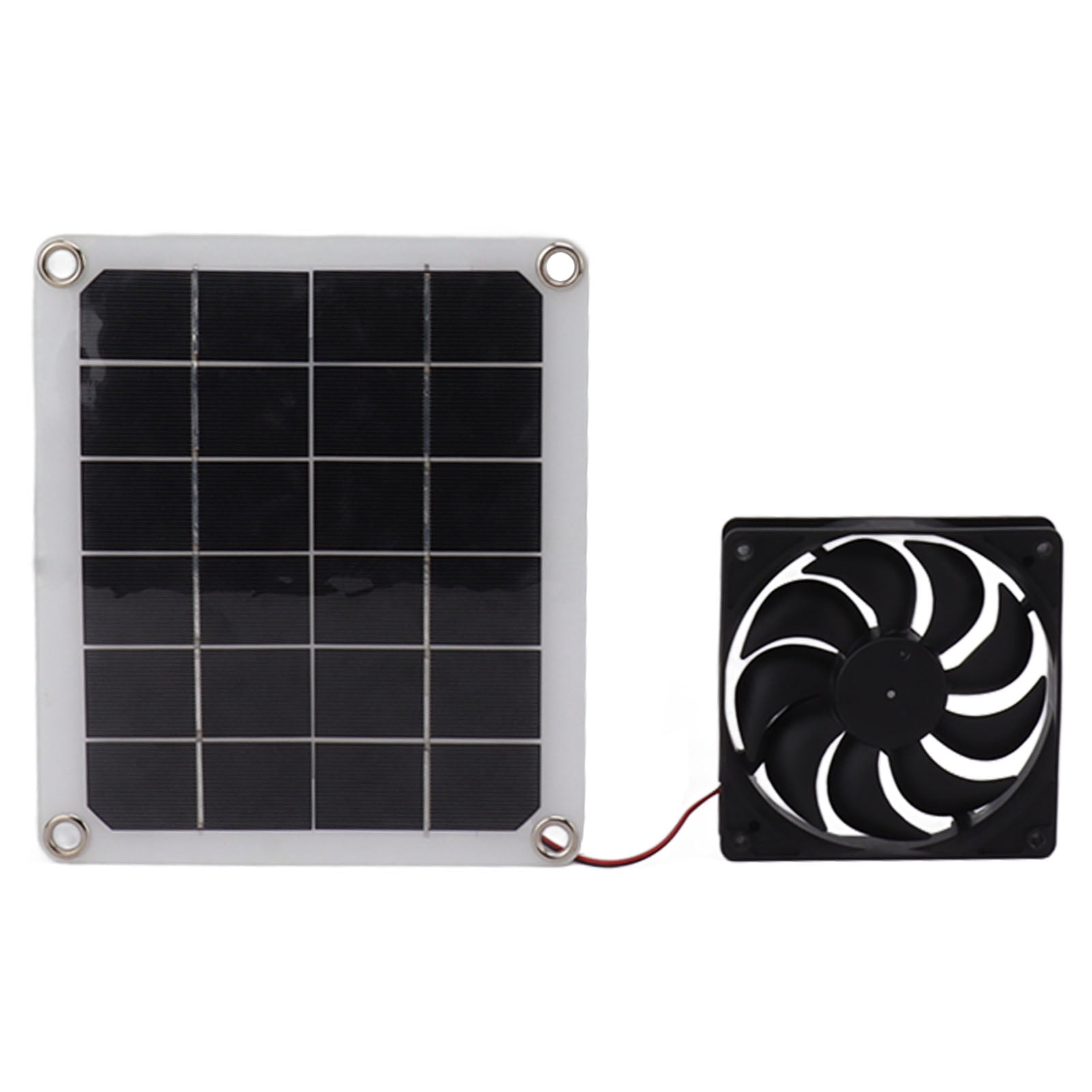 Falleo Clearance 10W Solar Panel Exhaust Fan Waterproof Solar Powered Attic Ventilator for Pet House RV Greenhouse