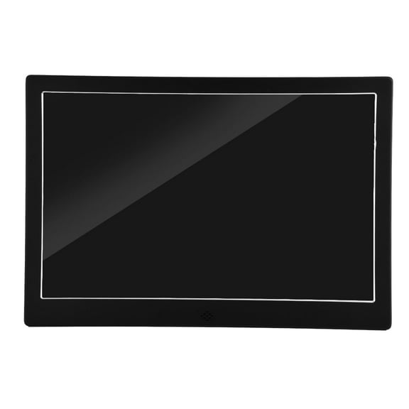 Falleo Clearance 12" HD TFT LED Aluminium Alloy Digital Photo Frame Alarm Clock MP3/4 Movie Player (Black)