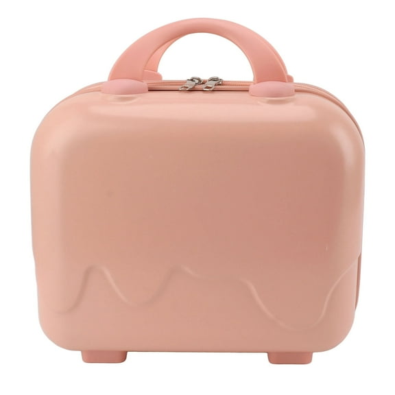 Falleo Clearance 14in Small Travel Hand Luggage Mini Carry On Luggage Hard Shell Travel Case with Anti Slip Standing Feet Large Capacity Pink