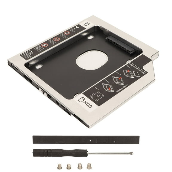 Falleo Clearance 2.5in Hard Drive Caddy 9.5mm 2nd SDD HDD Caddy Tray Universal Adapter for Laptop CD DVD ROM Optical Bay