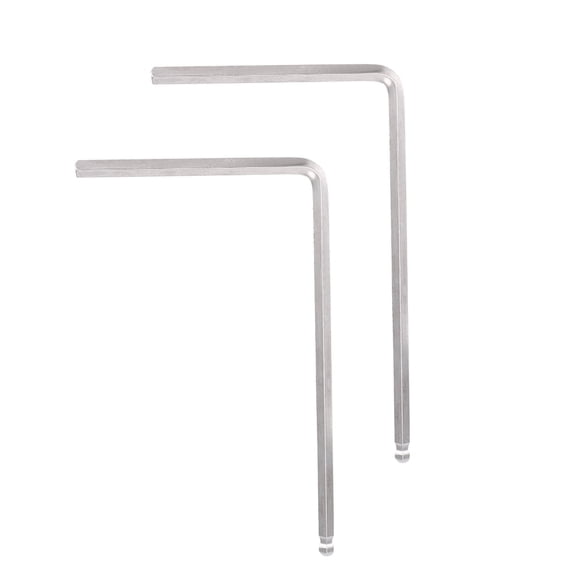 Falleo Clearance 2 PCS Truss Rod Allen Wrench Tool 4mm / 5mm Ball End for Martin Acoustic Guitar(Silver 5mm)