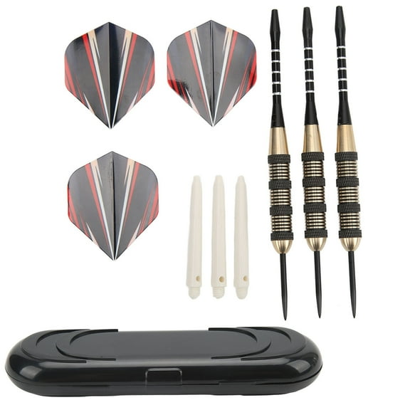 Falleo Clearance 20g 3pcs Darts Set Professional Steel Tip Copper Shafts Dart Set for Professional Darts Players Beginners
