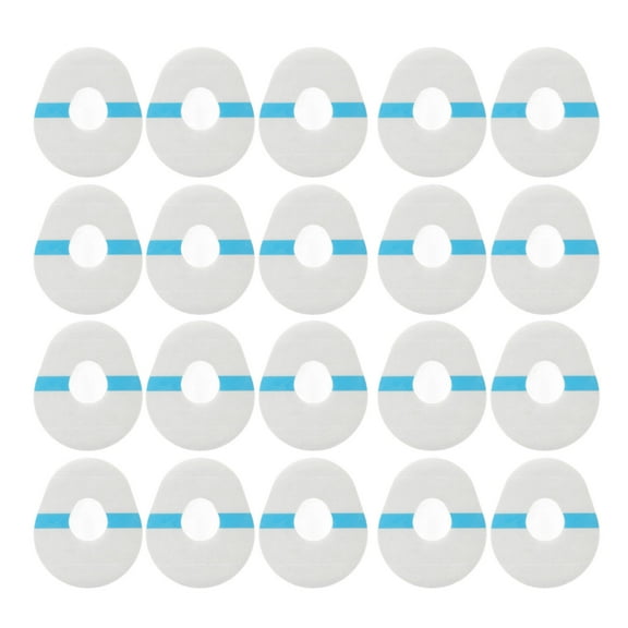 Falleo Clearance 20pcs CGM Sensor Patches CGM Adhesive Patch Pre Cut Long Stay Fixation Waterproof Sweatproof Tape Transparent