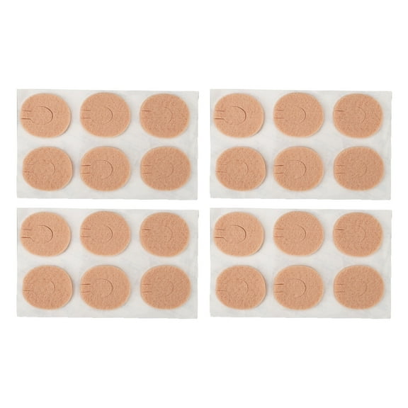 Falleo Clearance 24pcs Felt Corn Pads Soft Breathable Sweat Absorption Adhesive Callous Cushions for Foot