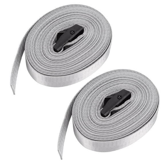 Falleo Clearance 2Pcs Alloy Ratchet Tie Down Straps Adjustable Lashing Straps Heavy Duty Tensioning Belts Buckle1m/3.3ft