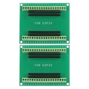 Falleo Clearance 2Pcs ESP32 Breakout Board 38 Pin 2 in 1 Dual Core CPU Low Power Consumption Wireless WiFi Bluetooth Development Board
