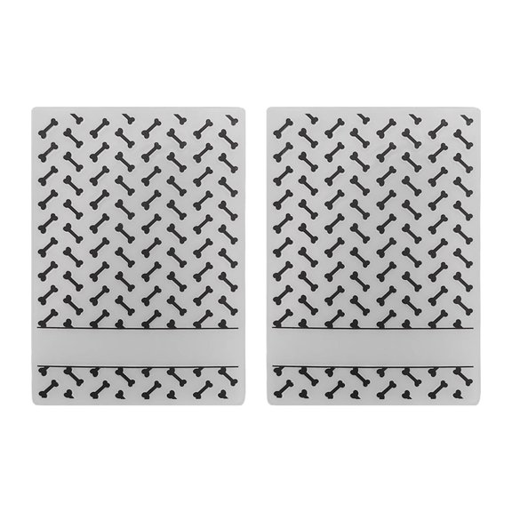 Falleo Clearance 2Pcs Plastic Embossing Folder Clear Concave Convex Texture DIY Craft Template Molds for Invitations Envelopes Card