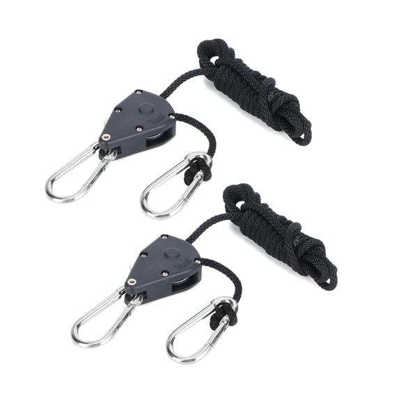 Falleo Clearance 2Pcs Rope Clip Hanger 1.8m Adjustable Plant Growing Light Pulley Rope Accessories