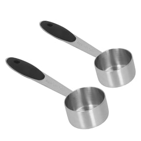 Falleo Clearance 2Pcs Stainless Steel Coffee Measuring Scoop 1/8 Cup 30ml Measuring Tablespoon Table Spoon for Coffee Bean Milk Powder Tea