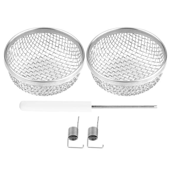 Falleo Clearance 2pcs Stainless Steel Vent Bug Furnace Screen Cover for Camper Trailer RV with Spring Fasteners
