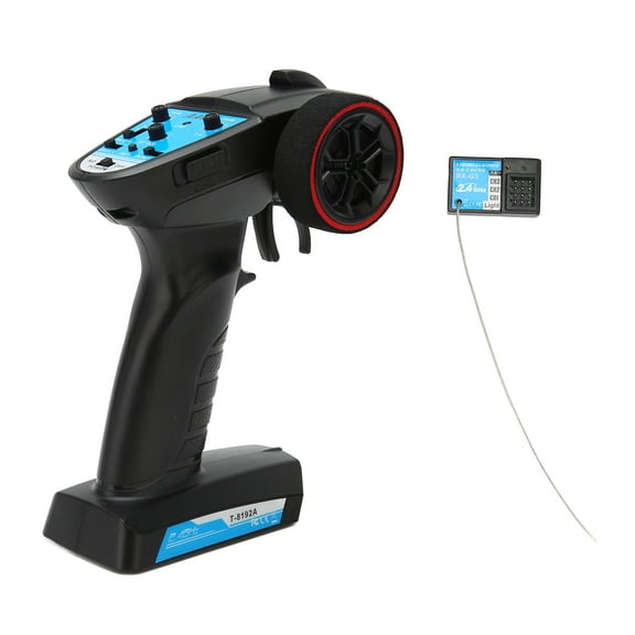 Falleo Clearance 3 Channel RC Transmitter with 2.4Ghz Receiver Speed Adjustment Function Remote Controller for Car Boat