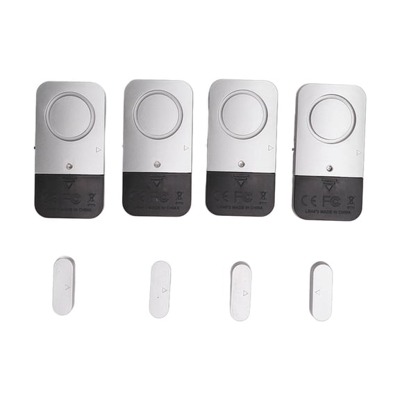 Falleo Clearance 4 Set Door Window Alarm 120DB High Accuracy Safety Door Window Detector for Home Hotel