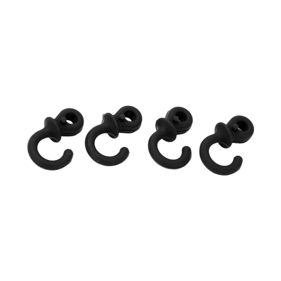 Falleo Clearance 4Pcs Archery Bow String Silencers Monkey Tail Compound Bow String Stabilizer Shock Absorption for Ourdoor TrainingBlack