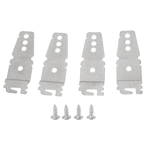 Falleo Clearance 4pcs Dishwasher Mounting Bracket Stainless Steel with Screws Undercounter Dishwasher Mounting Bracket for Sears for Maytag for Bosch for Jenn Air