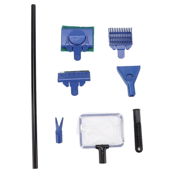 Falleo Clearance 5 in 1 Multi?Function Aquarium Cleaning Tool Fish Fishing Soft Brush Gravel Rake Fish Tank Cleaning ToolNon?Retractable