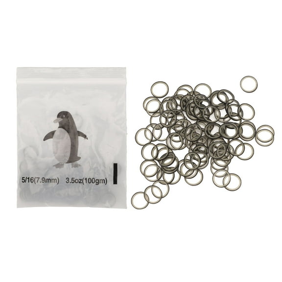 Falleo Clearance 500pcs Orthodontic Rubber Bands Lightweight Portable Stretchy Dental Elastic Bands for Braces 7.9mm Black