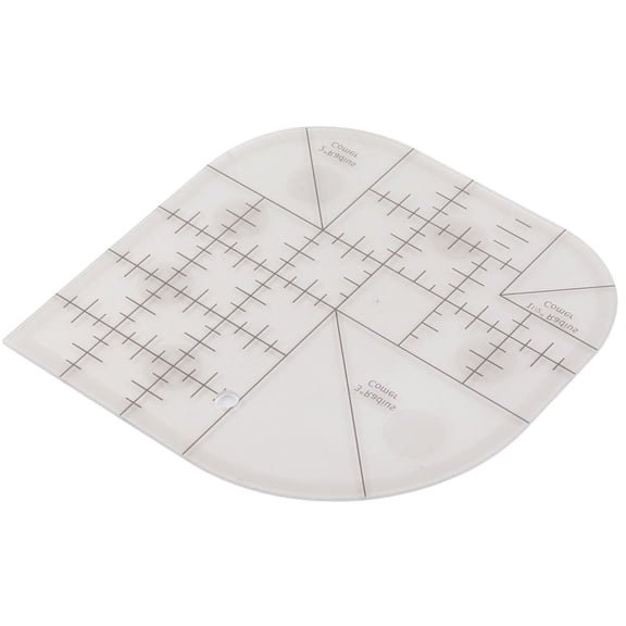 Falleo Clearance Acrylic Sewing Curved Corner Cutter Ruler Sewing Patchwork Ruler Sewing Template Patchwork Tool DIY Sewing Supplies