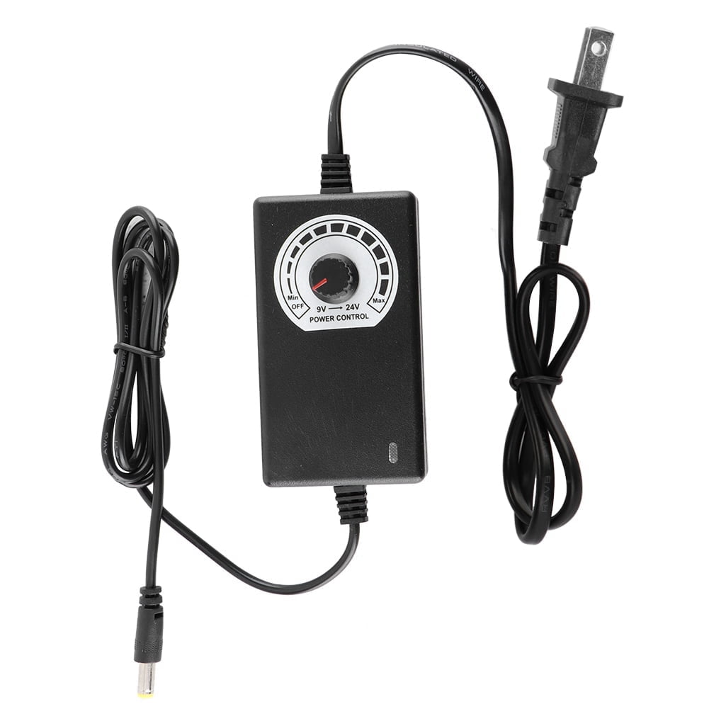 Falleo Clearance Adjustable AC/DC Adapter 9-24V Power Supply Speed ...