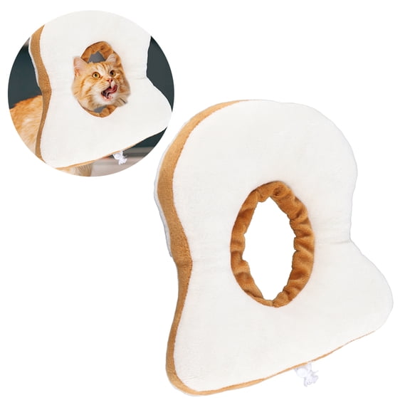Falleo Clearance Adjustable Elizabethan Collar Cat Toast Collar Pet Anti Lick Collar Neutered Cat Collar Anti Scratch Collar