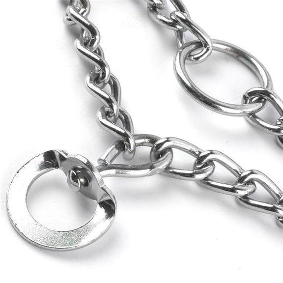 Falleo Clearance Adjustable Metal Big Dog Stimulation Chain Collar Ultra Plus Prong Pinch Training Collar Pet Necklace