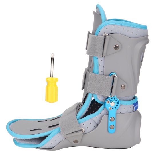 Falleo Clearance Ankle Support Stabilizer Brace Adjustable Angle 360 Protection Breathable Foot Drop Fixation Splint Brace M SizeRight