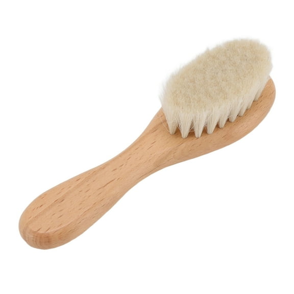 Falleo Clearance Baby Hair Wool Brush Soft Bristles Styling Beard Brush Baby Bathing Cleaning Nursing Wooden Comb Brush