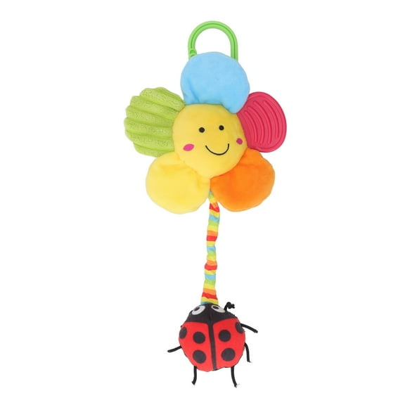 Falleo Clearance Baby Hanging Musical Toy with Music Box Cute Flower Hanging Bell Plush Animal Pull Musical Sensory Toys Type B