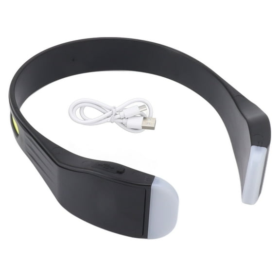 Falleo Clearance COB Head Torch Rechargeable LED Headlamp 2000lm Super Bright Lightweight 4 Modes for Running Camping Emergency Black