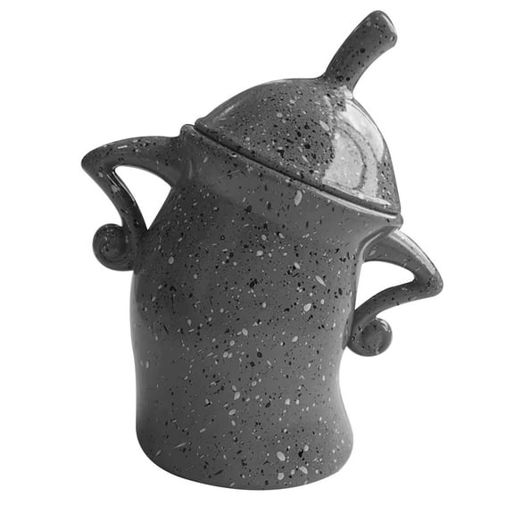 Falleo Clearance Canister with Attitude Drop Resistant PVC Durability Food Canisters with Lids Desktop Cup Ornament for Halloween Grey