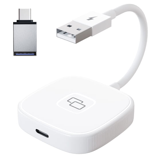 Falleo Clearance Carplay Mirror Adapter Wired Carplay Mirrorring Dongle Phone Screen Mirroring Device for IOS Phones Square