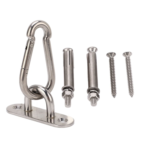 Falleo Clearance Ceiling Hooks Stainless Steel Swing Suspension Hooks Hardware Kit U Type Fixing Hooks for Yoga Hammock Chair Sandbag