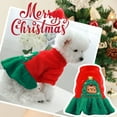 thumbnail image 1 of Falleo Clearance Christmas Pet Clothes Holiday Christmas Holiday Christmas Pet Dog Cat Christmas Tree Bear Skirt Sweater Autumn Winter Clothes, 1 of 9