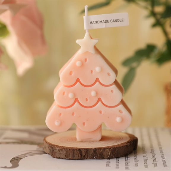 Falleo Clearance Christmas Tree Candles Decorative Candles Burning Time Soy Candles Women's Holiday Gifts