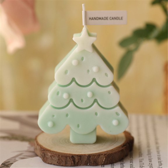 Falleo Clearance Christmas Tree Candles Decorative Candles Burning Time Soy Candles Women's Holiday Gifts