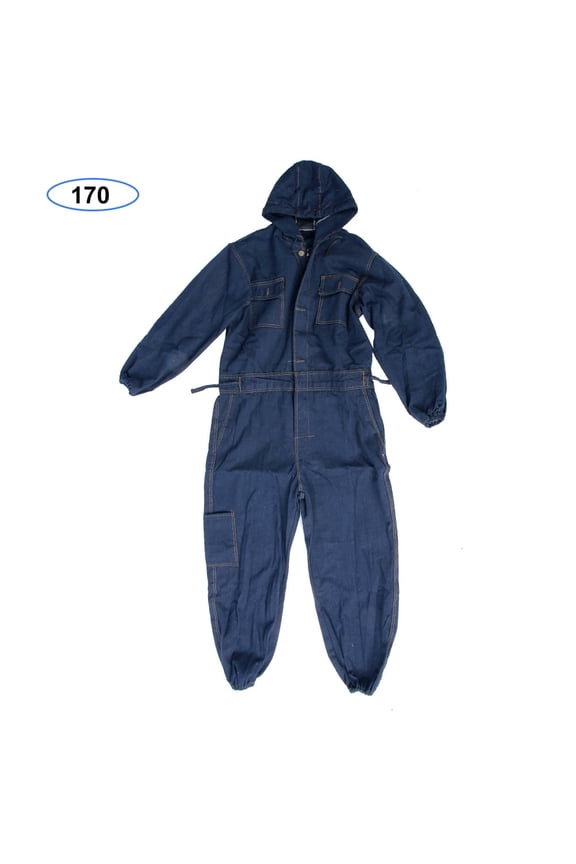 Clearance Denim Coverall Electric Welding Suit Labor Insurance Clothes Auto Repairman Workwear (170)