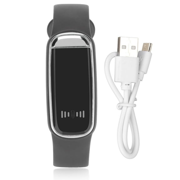 Falleo Clearance Digital Watch LED Screen 12/24 Hour Rechargeable Stylish Electronic Wrist Watch for Men WomenBlack