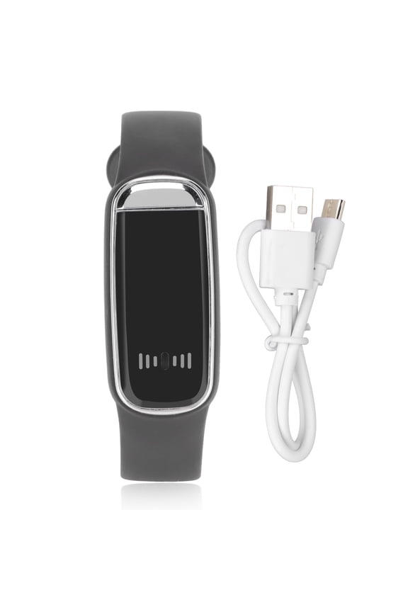 Clearance Digital Watch LED Screen 12/24 Hour Rechargeable Stylish Electronic Wrist Watch for Men WomenBlack