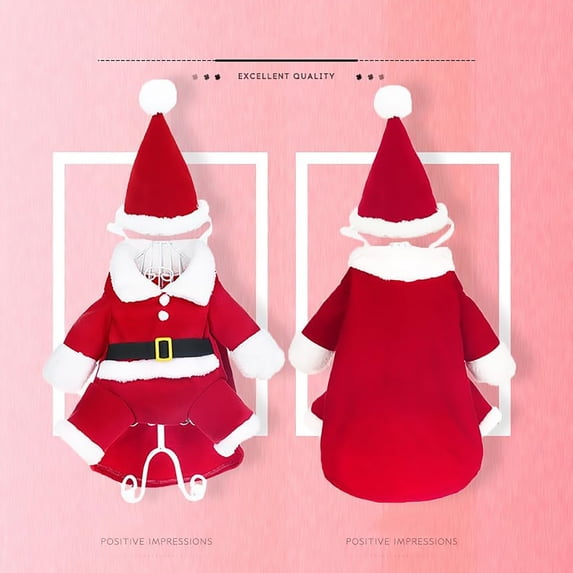 Falleo Clearance Dog Christmas Clothes Dog Creative Clothes Cotton Padded Dog Christmas Clothes For