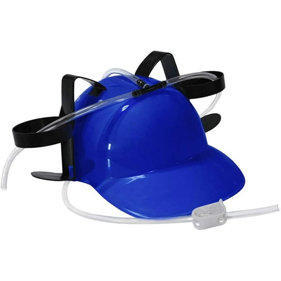 Falleo Clearance Drinking Helmet Party Hat Can Holder Drinker Hat with Straw Beer and Soda Drinking Helmet
