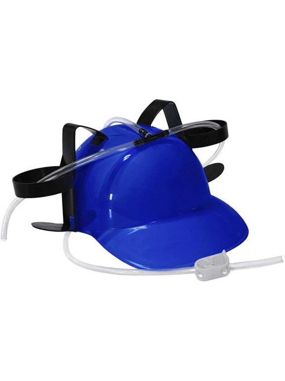 Clearance Drinking Helmet Party Hat Can Holder Drinker Hat with Straw Beer and Soda Drinking Helmet