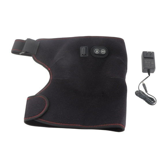 Falleo Clearance Electric Heated Hip Brace Vibration Massage Hip Groin Thigh Support Wrap for Men Women US Plug 100?240V