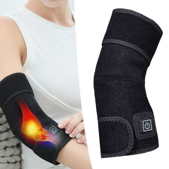 Falleo Clearance Electric Heating Elbow Protector 3 Speed Temperature Control Heated Elbow Brace Warm Fever Arm Elbow Pads