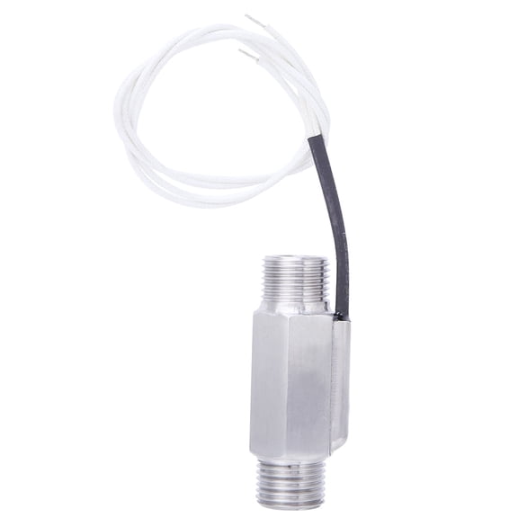 Falleo Clearance FS-03 Water Flow Switch 304 Stainless Steel 1/2NPT Double Male Thread for Oil Liquid